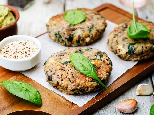 Hamburguesas de Quinoa y Espinaca x 4