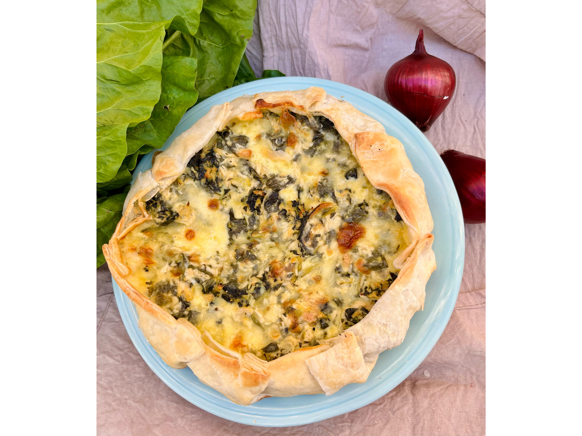Tarta de Pollo y Espinaca