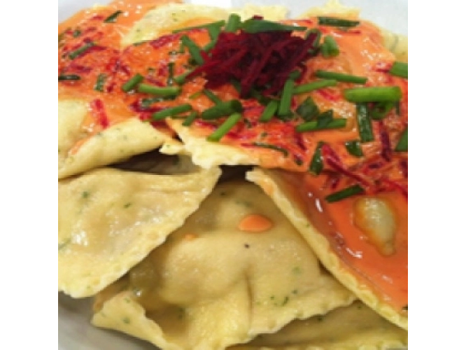 Panzottis de Pollo y Espinaca