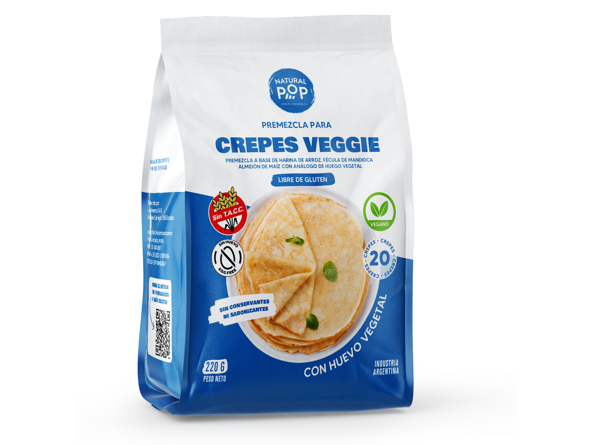 PREMEZCLA  CREPES VEGGIE X 220GR