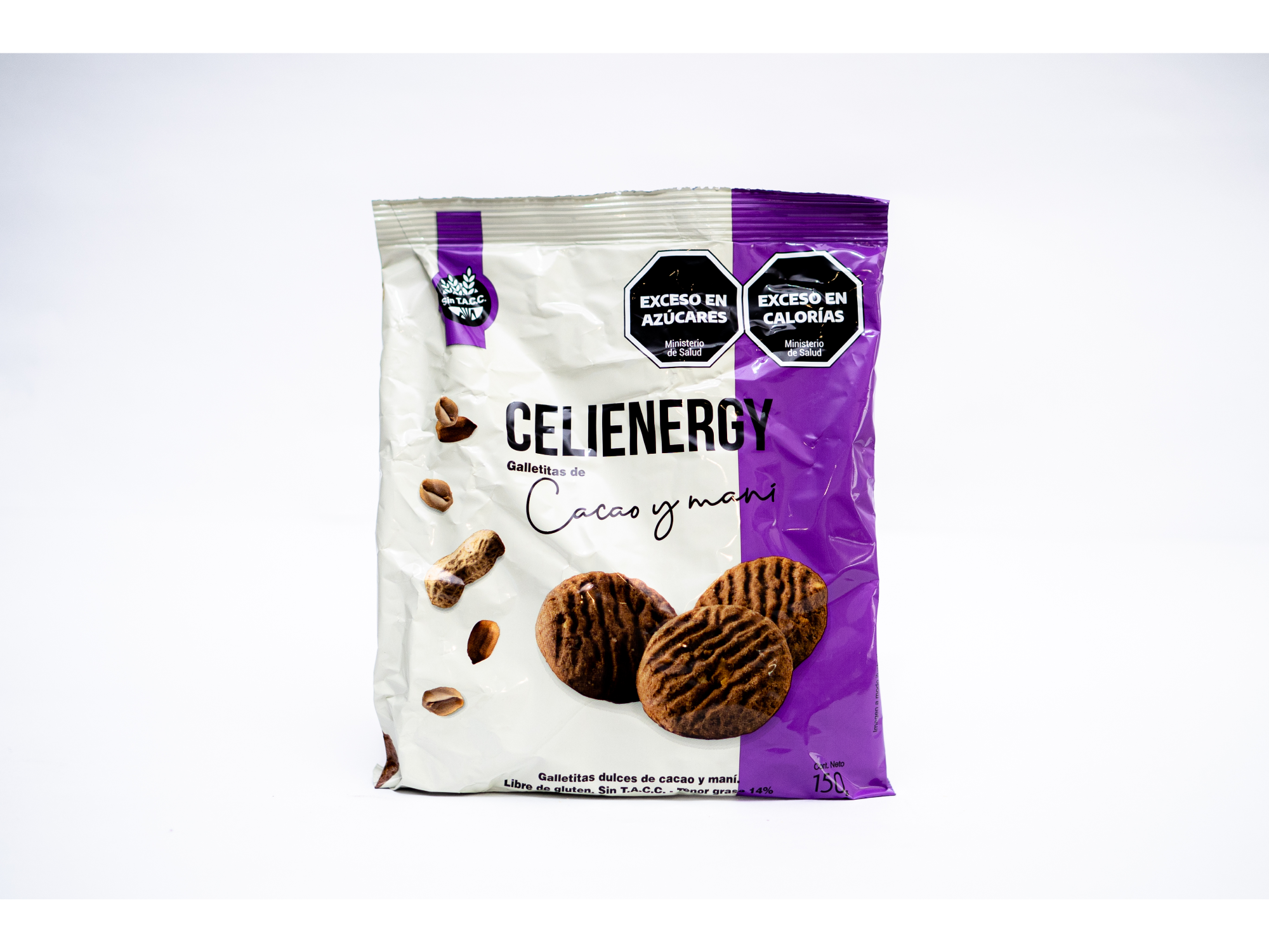 GALLETITAS DE CACAO Y MANI X 150 GR