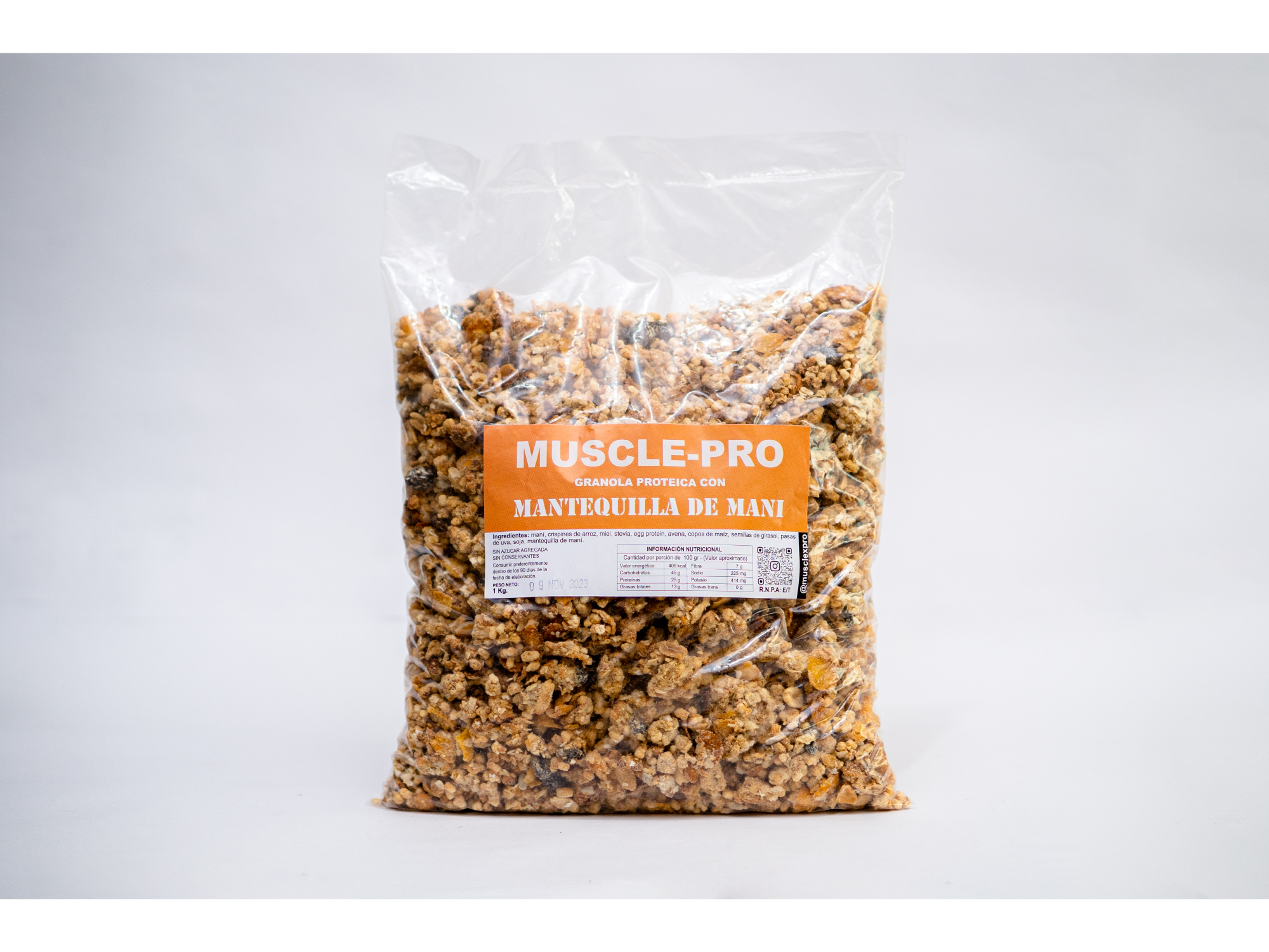 GRANOLA PROTEICA C/P DE MANI X 1 KG