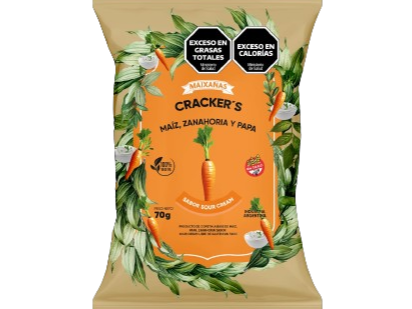 CRACKERS DE MAIZ Y  ZANAHORIA X 70 G