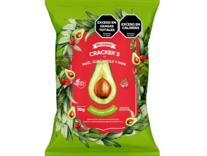 CRACKERS DE MAIZ Y GUACAMOLE  X 70 G