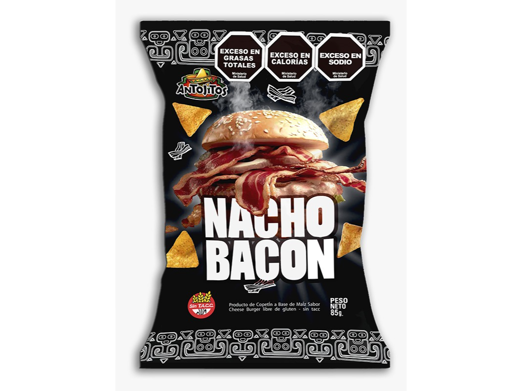 NACHOS ANTOJITOS BACON X 85 G