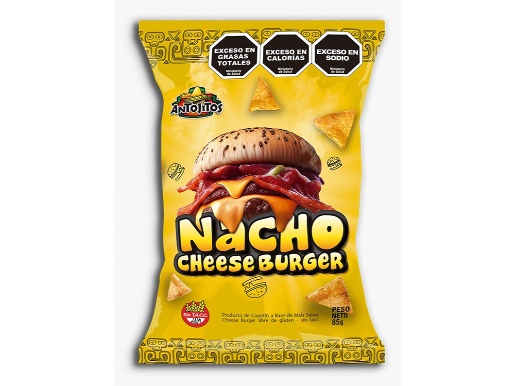 NACHOS ANTOJITOS CHEESE BURGER X 85 GR