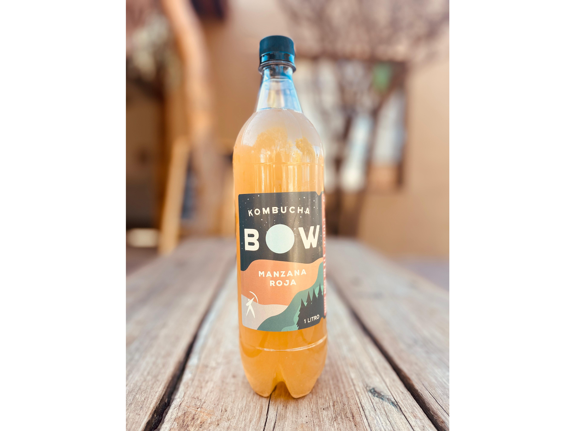 BOW KOMBUCHA MANZANA ROJA LITRO