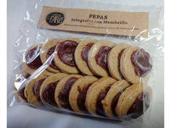 PEPAS INTEGRALES CON MEMBRILLO X 200 GR