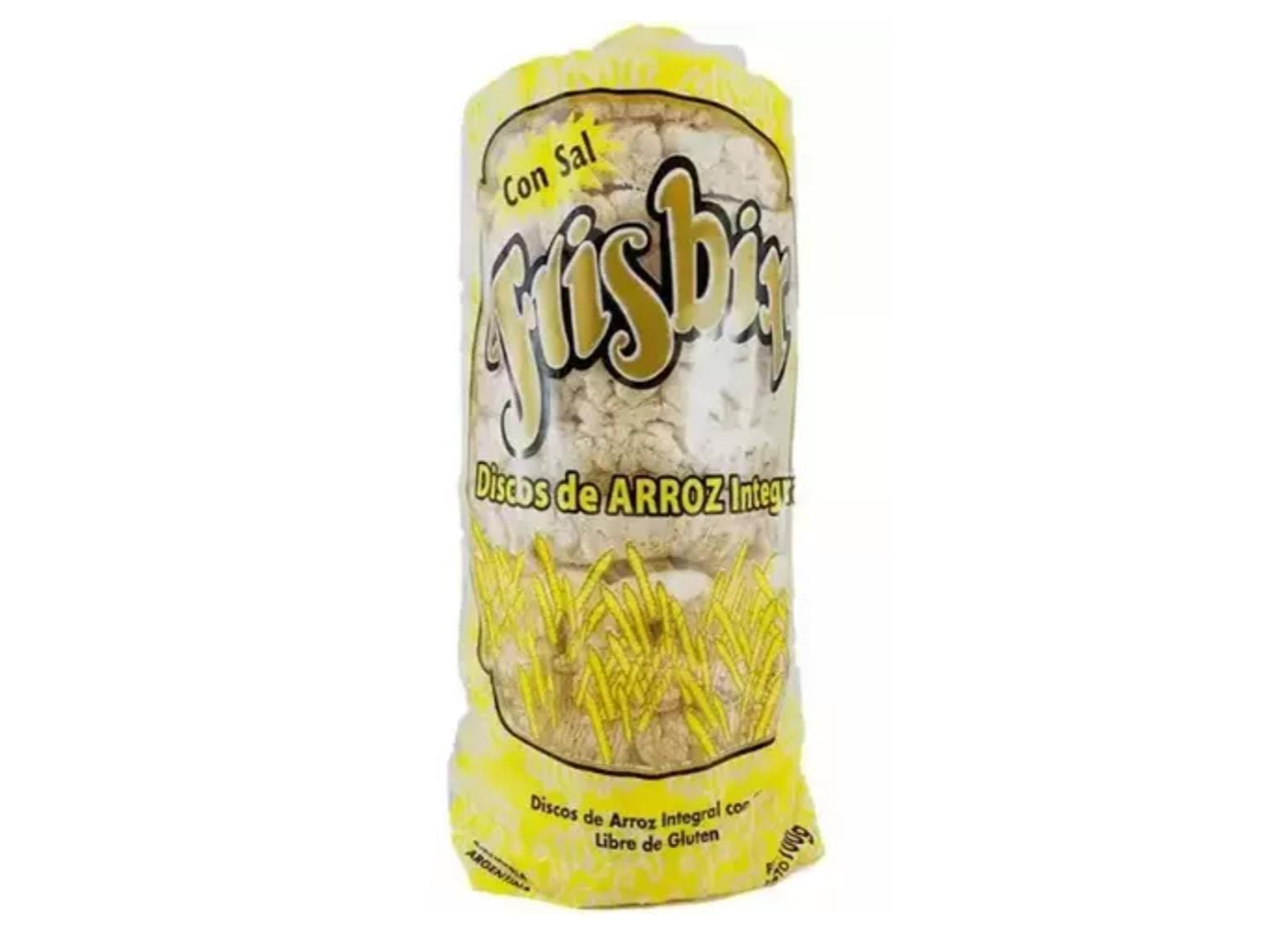 Disco de arroz integral con sal caja x 20 unid