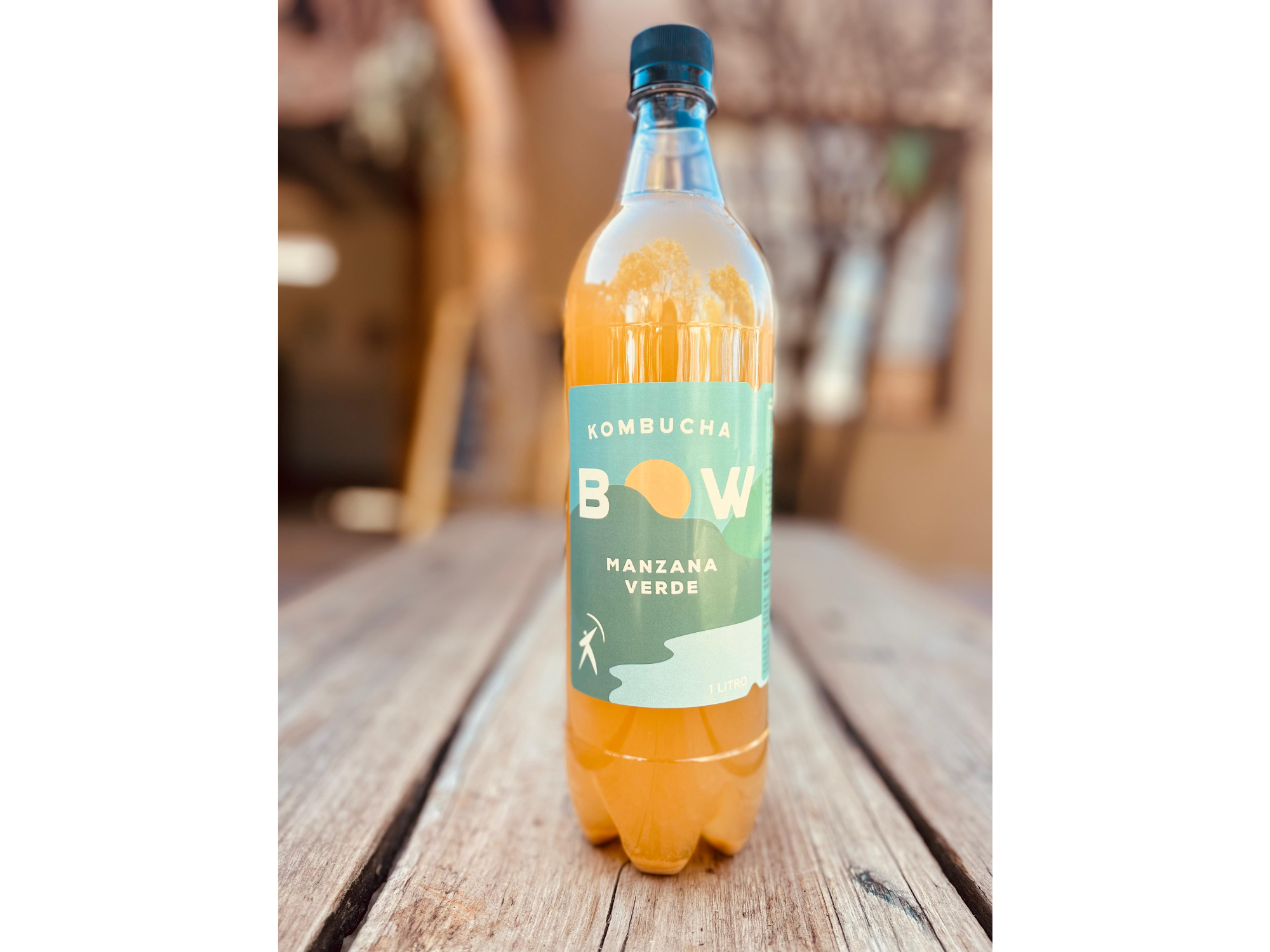 BOW KOMBUCHA MANZANA VERDE LITRO