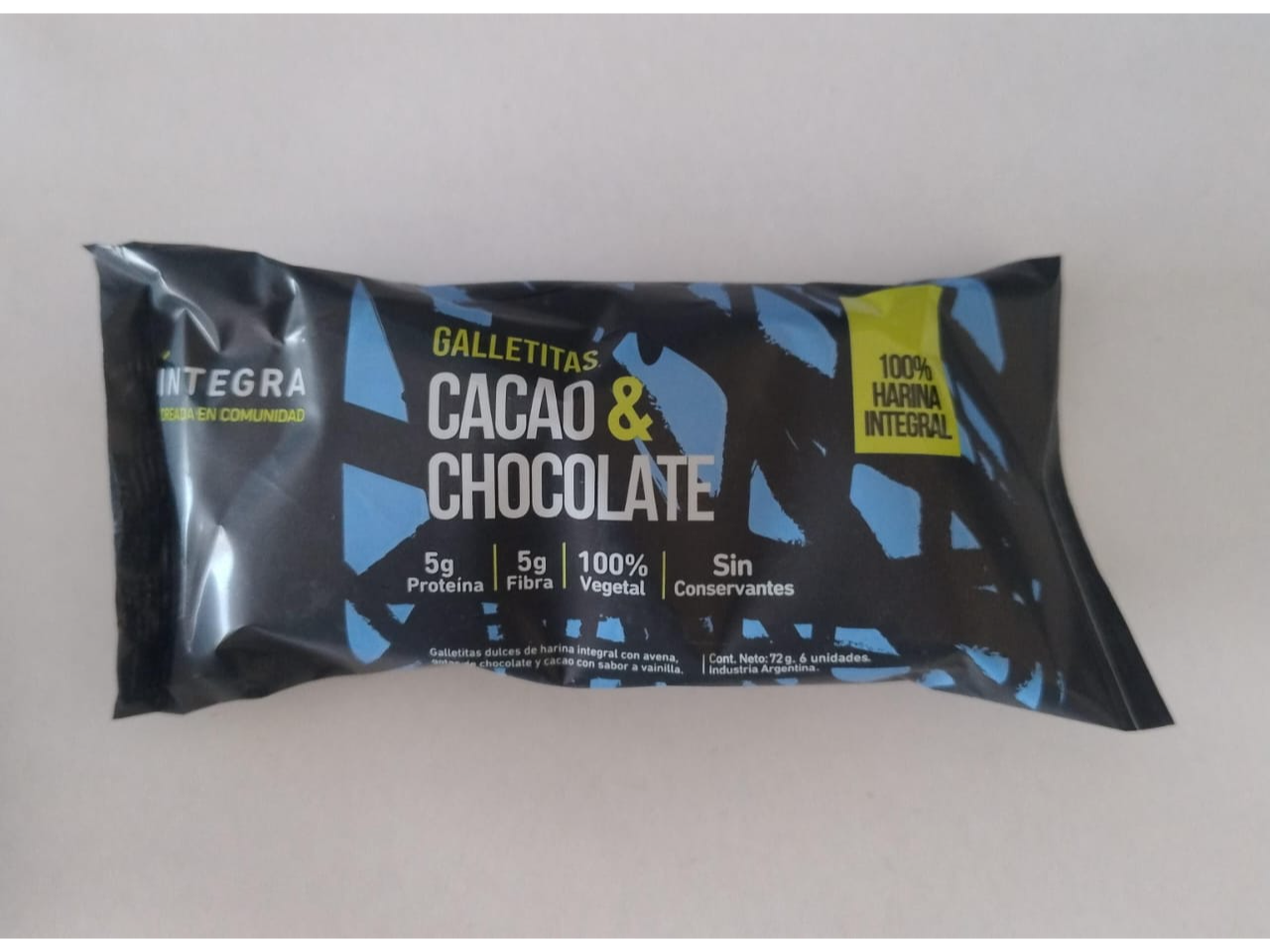 GALLETAS INTEGRA CACAO Y CHOCOLATE X 72G