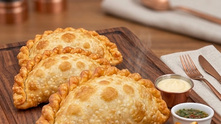 Empanadas fritas en grasa vacuna