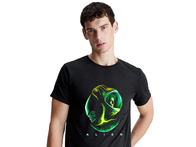 Remera de Algodon alien 03