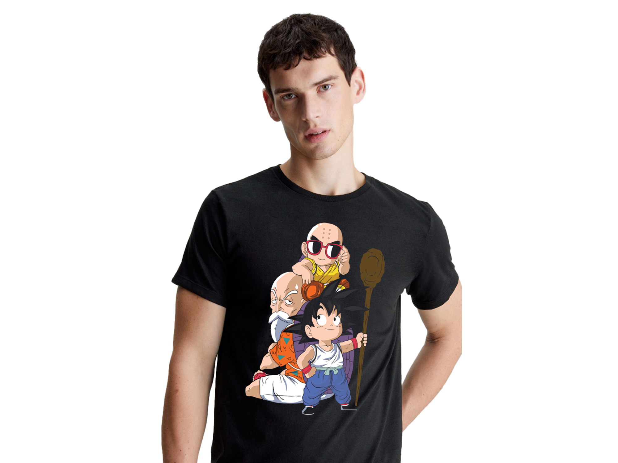 Remera de algodon anime roshi
