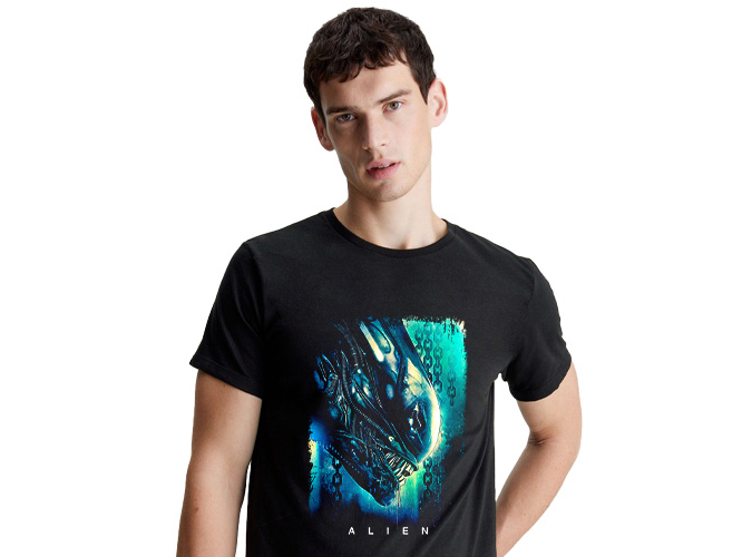 Remera de Algodon alien 01