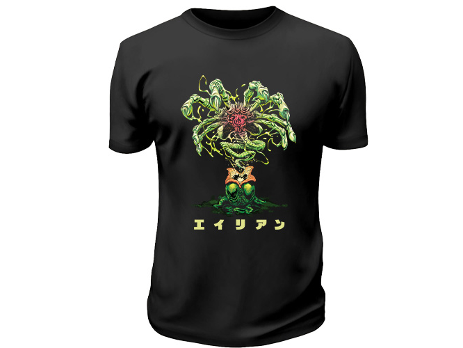 Remera de Algodon alien 04