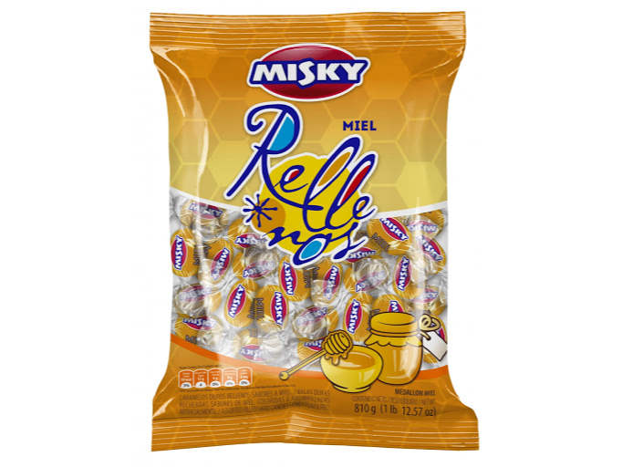 CARAMELOS RELENOS MIEL MISKY X 675 GR