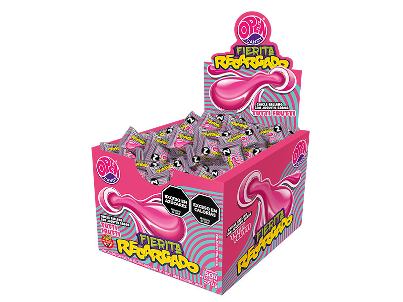 CHICLE FIERITA RECARGADO TUTTI FRUTTI X 50 UN