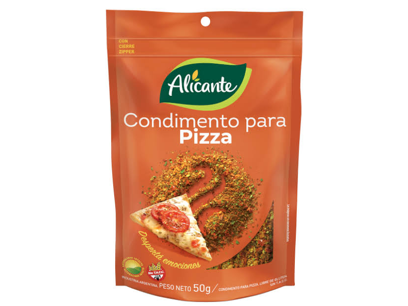 CONDIMENTO P/PIZZA ALICANTE X 25 GR