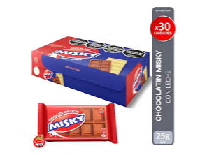 CHOCOLATE MISKY NEGRO X 25 GR