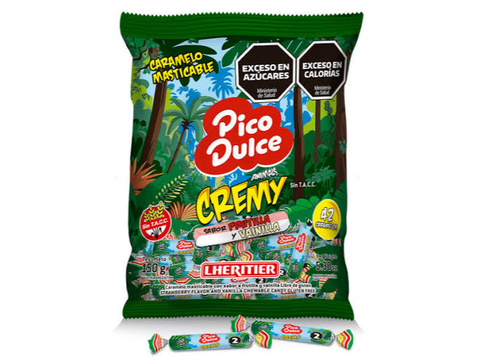 CARAMELO MASTICABLE PICO DULCE CREAMY ANIMALES X 150 GR