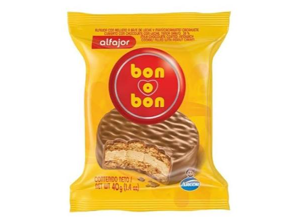 ALFAJOR BON O BON SIMPLE NEGRO X 40 GR