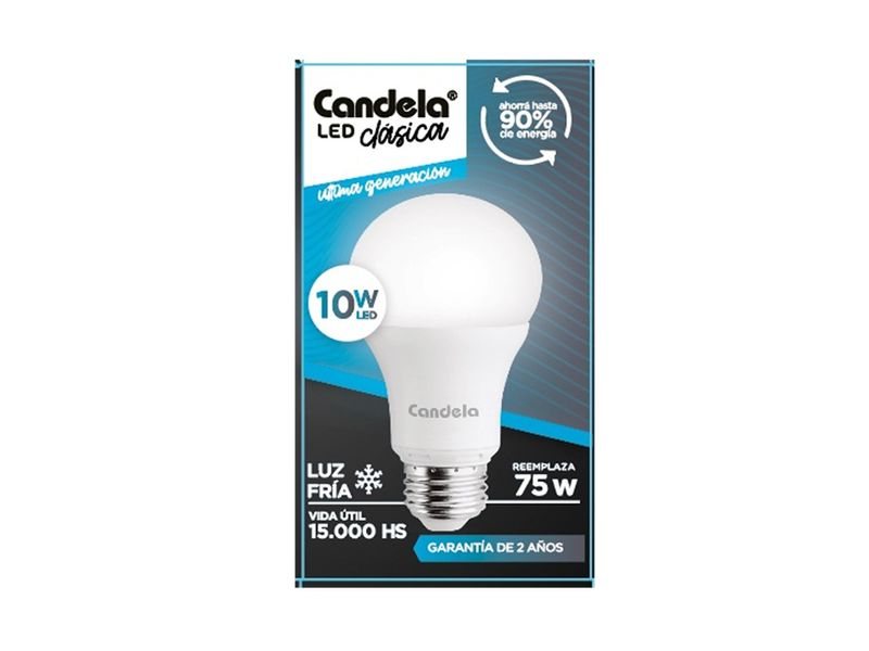 FOCO CANDELA 10W LUZ BLANCA