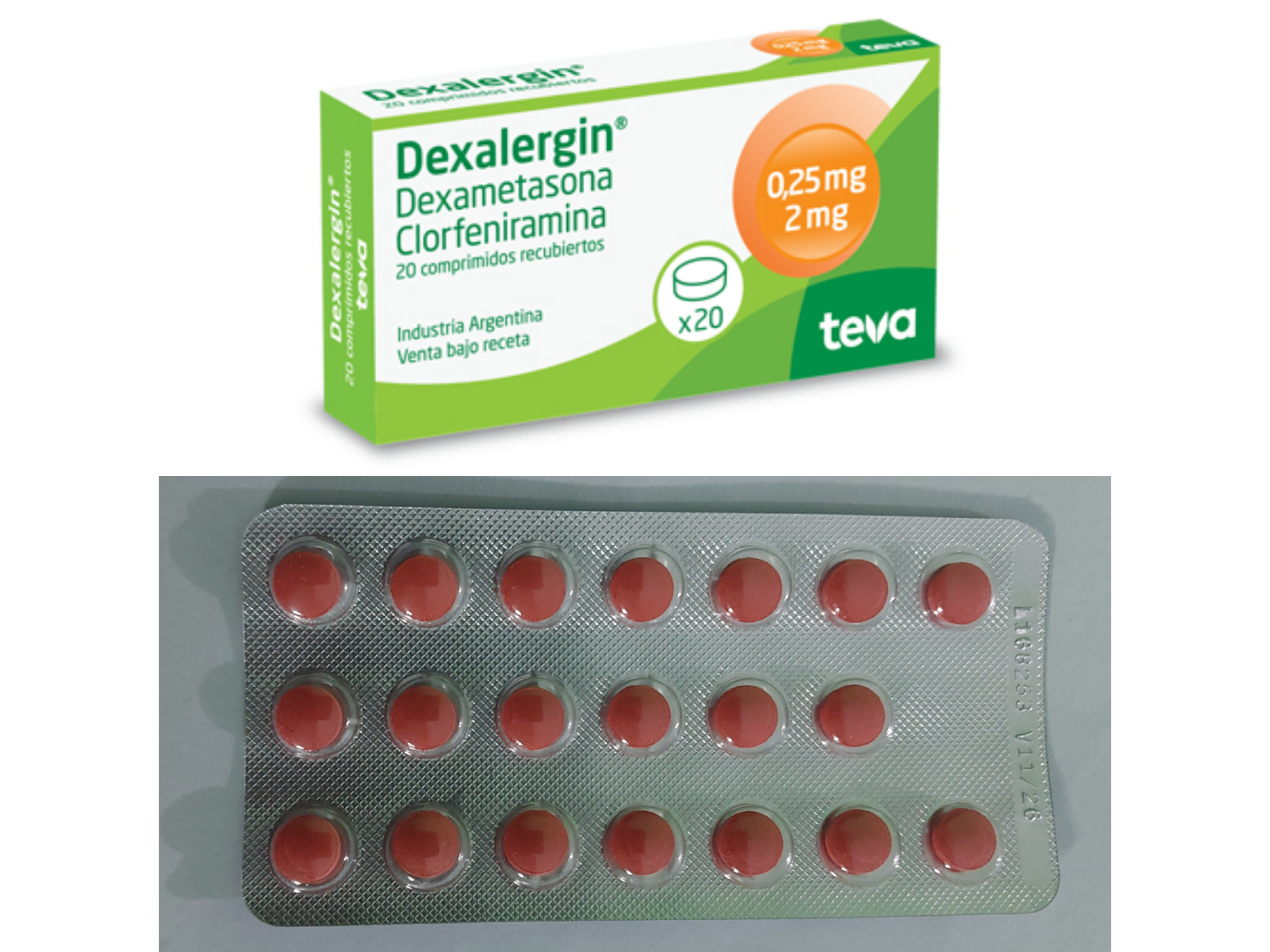 DEXALERGIN DEXAMETASONA+CLORFENIRAMINA