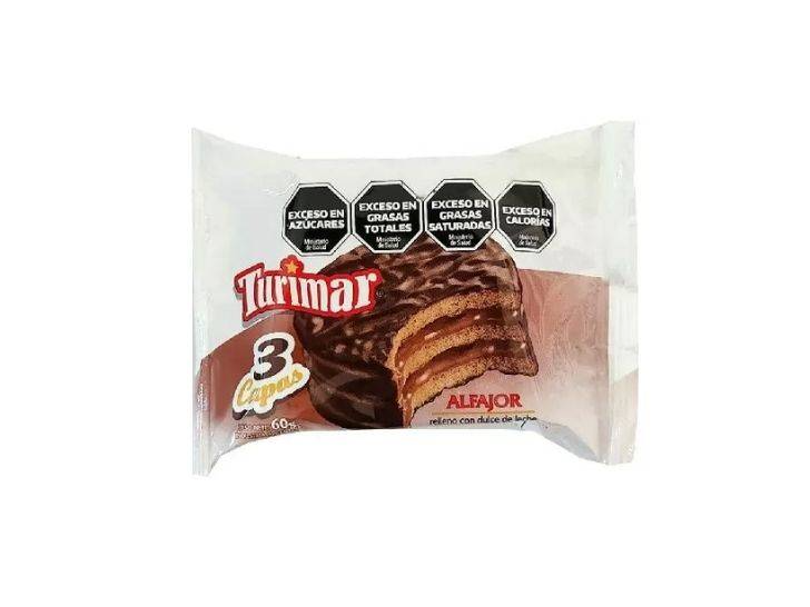 ALFAJOR TURIMAR TRIPLE NEGRO X 60 GR