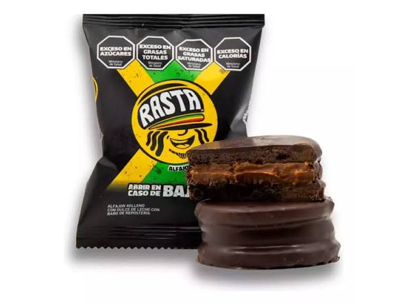 ALFAJOR RASTA TRIPE NEGRO X 70 GR