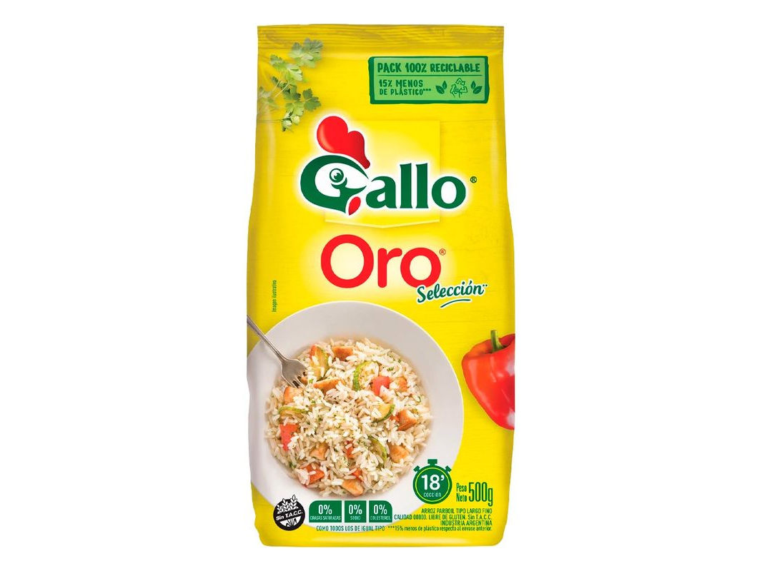 ARROZ GALLO ORO X 500 GR