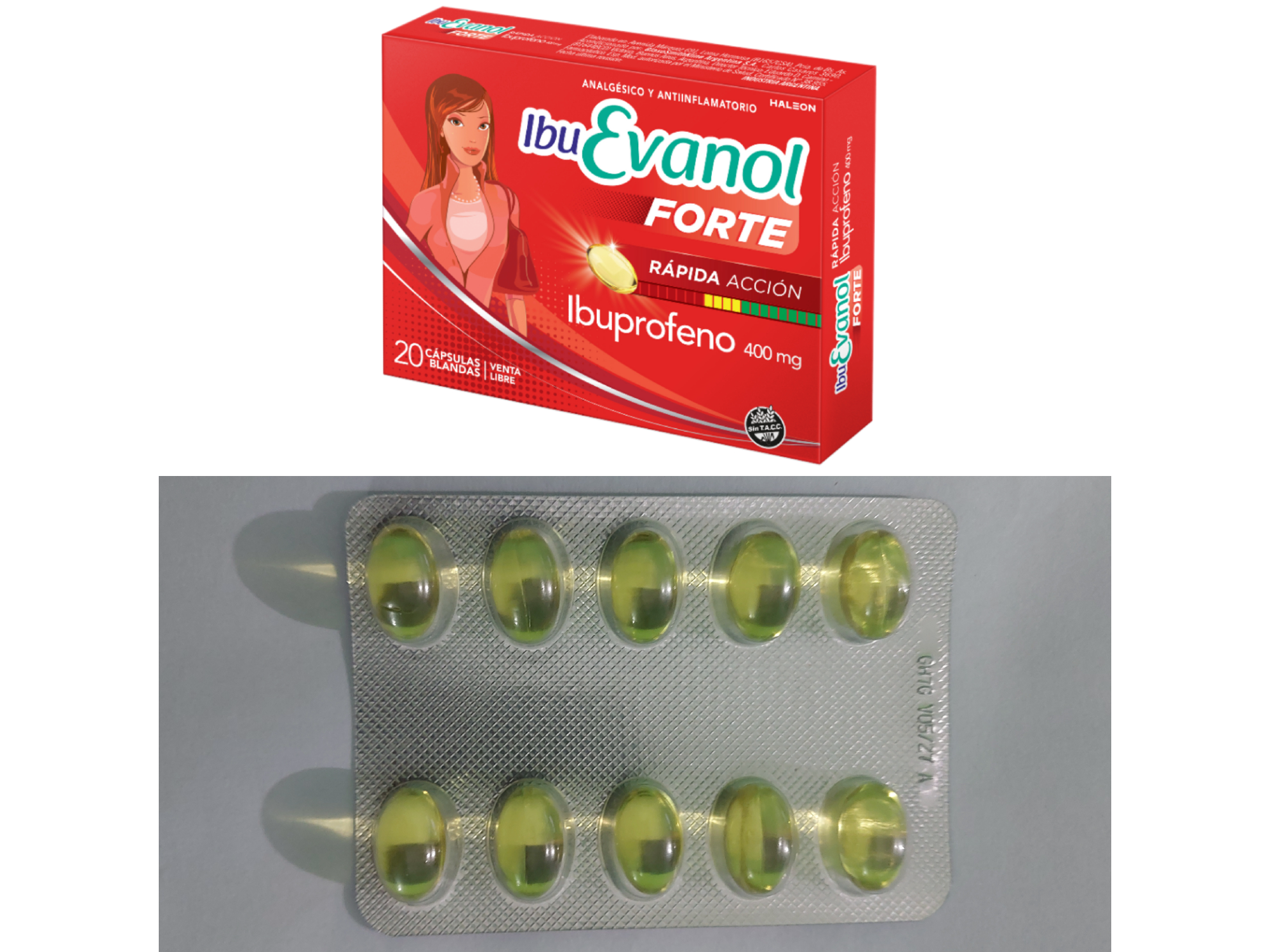 IBUEVANOL FORTE 400 MG CAPSULAS RAPIDA ACCION