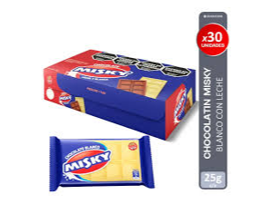 CHOCOLATE MISKY BLANCO X 25 GR