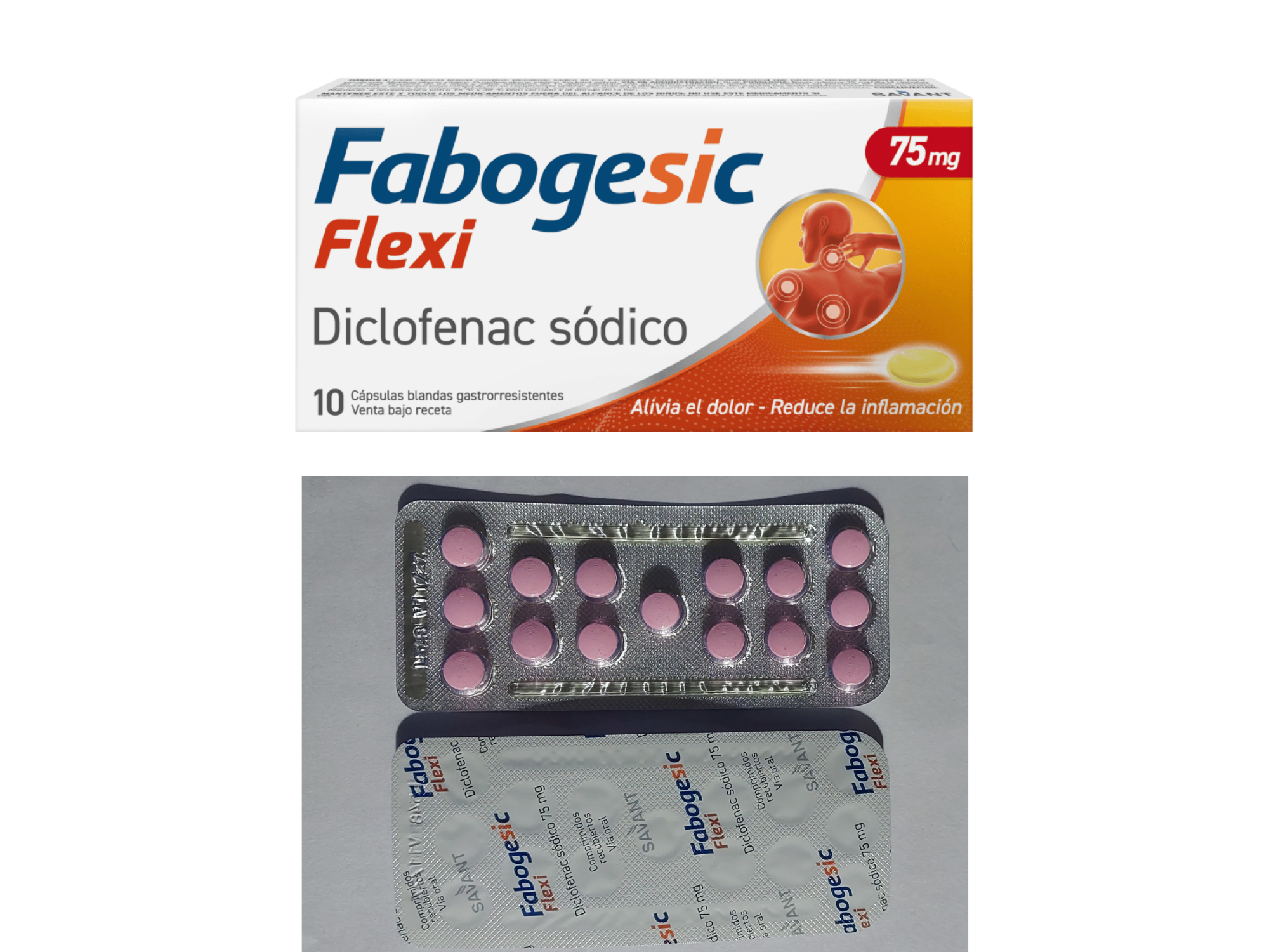 DICLOFENAC SODICO 75 COMPRIMIDOS FABOGESIC FLEXI