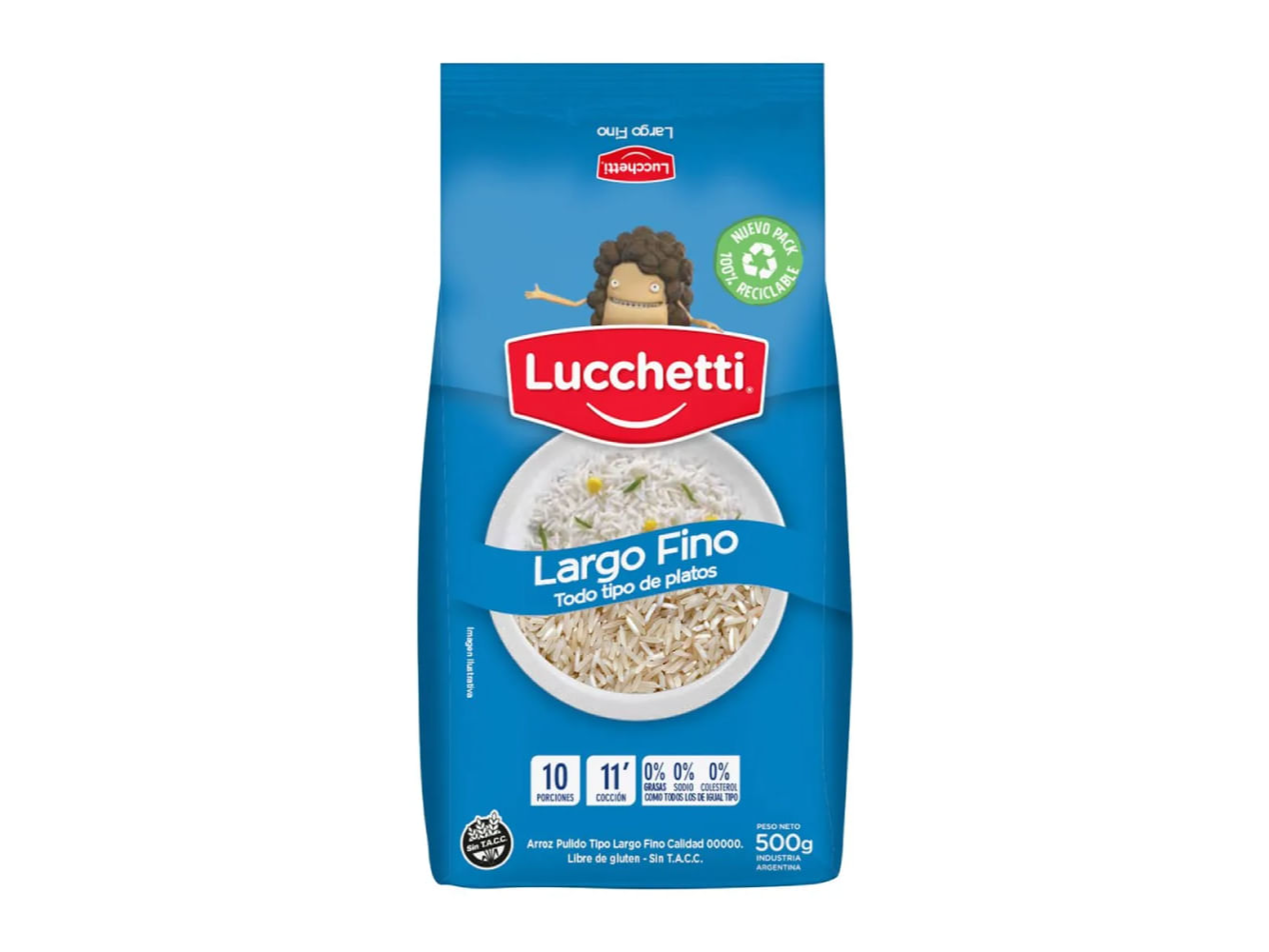 ARROZ LUCCHETTI LARGO FINO X 500 GR