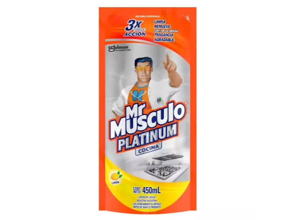 LIMPIADOR MISTER MUSCULO ANTIGRASA PLATINUM X 450 ML