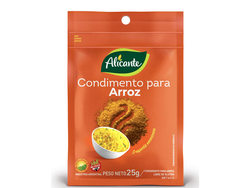 CONDIMENTO P/ARROZ ALICANTE X 25 GR