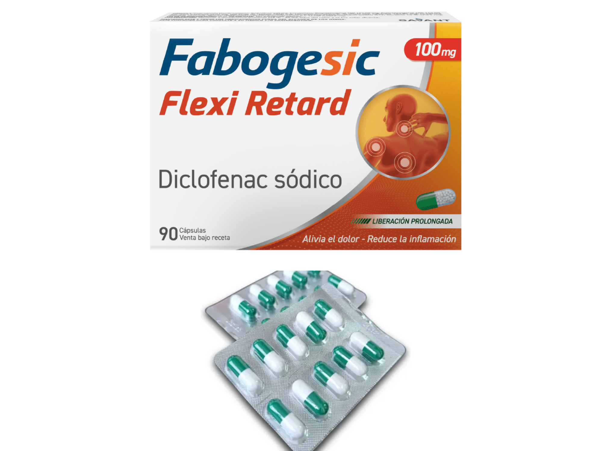 DICLOFENAC SODICO 100 COMPRIMIDOS FABOGESIC FLEXI RETARD