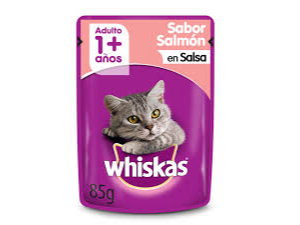 ALIMENTO WHISKAS PARA GATO SALMON X SOBRE