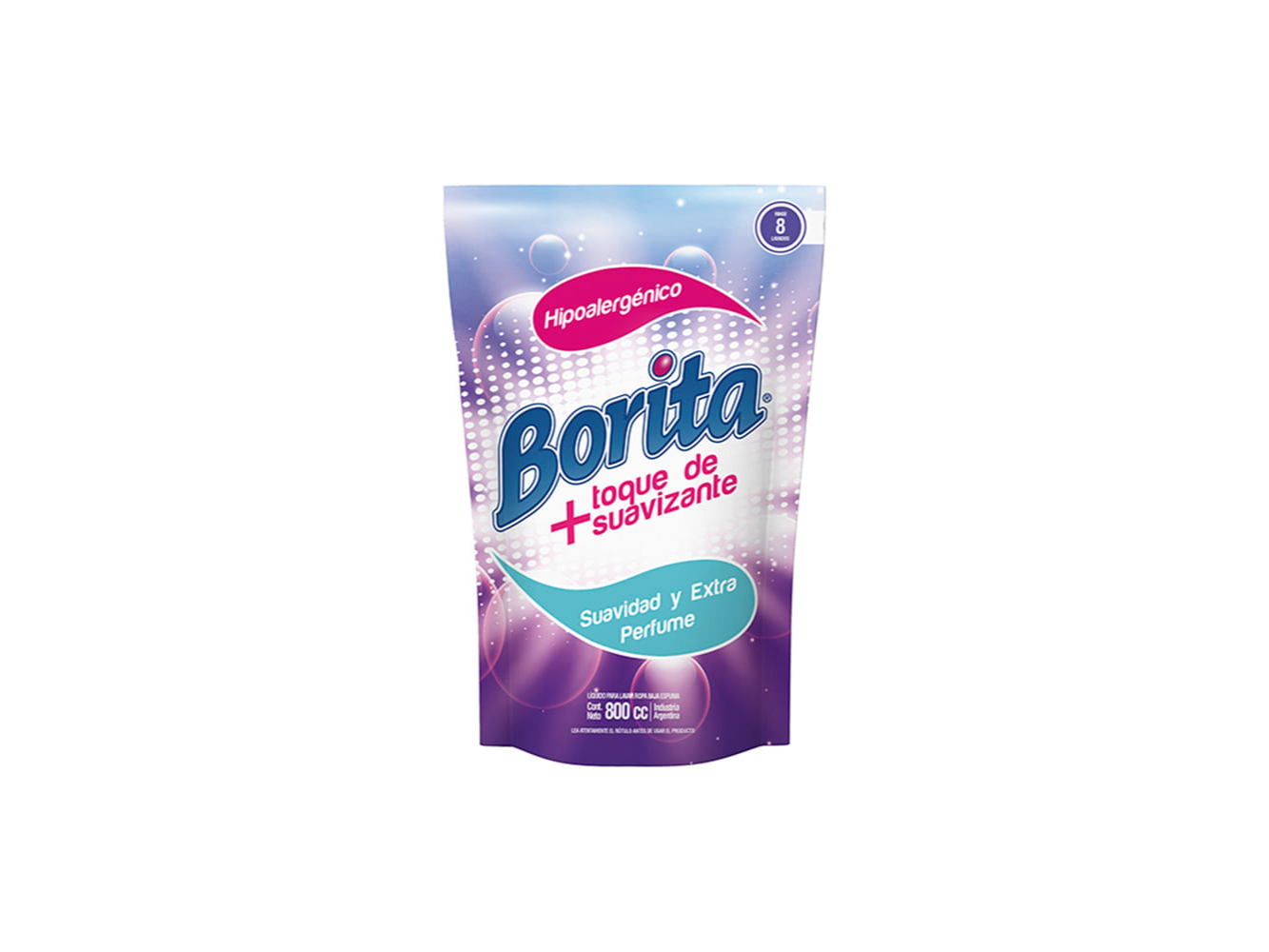 JABON LIQUIDO BORITA ECODAILY C/SUAVIZANTE X 800