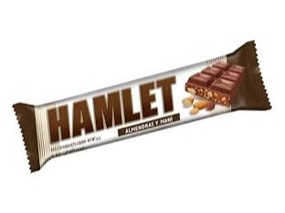 CHOCOLATE HAMLET ALMENDRAS Y MANI X 45 GR