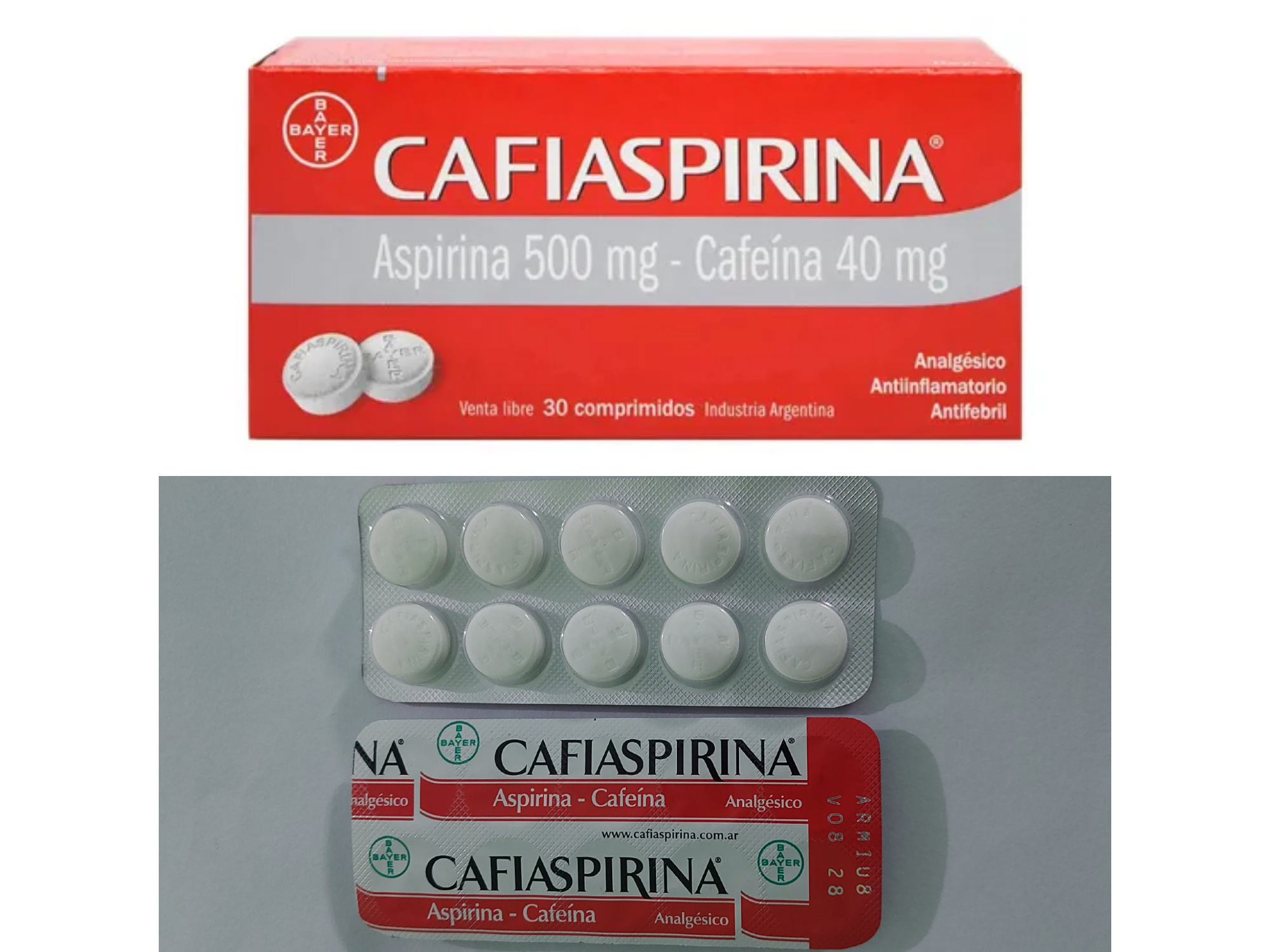 CAFIASPIRINA BAYER COMPRIMIDOS