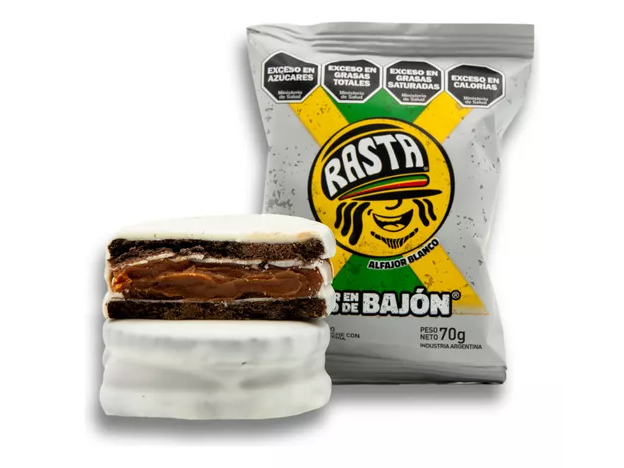 ALFAJOR RASTA TRIPE BLANCO X 70 GR