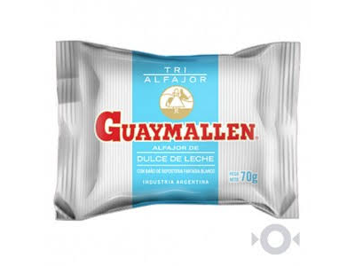 ALFAJOR GUAYMALLEN TRIPLE BLANCO X 70 GR