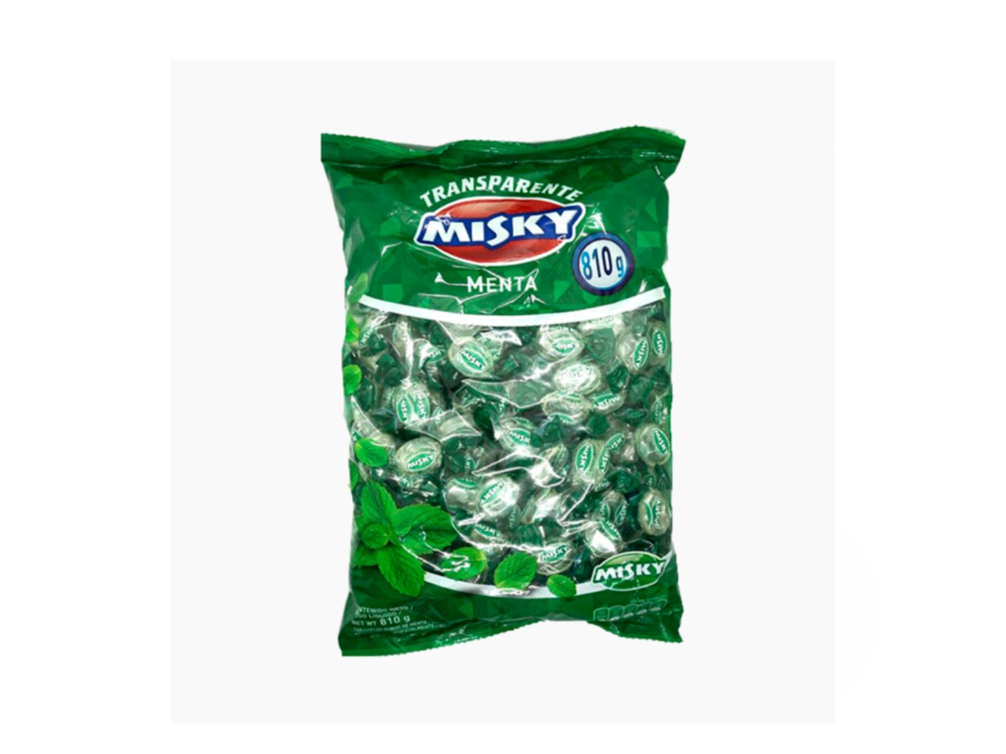 CARAMELOS RELLENOS MENTA MISKY X 810 GR