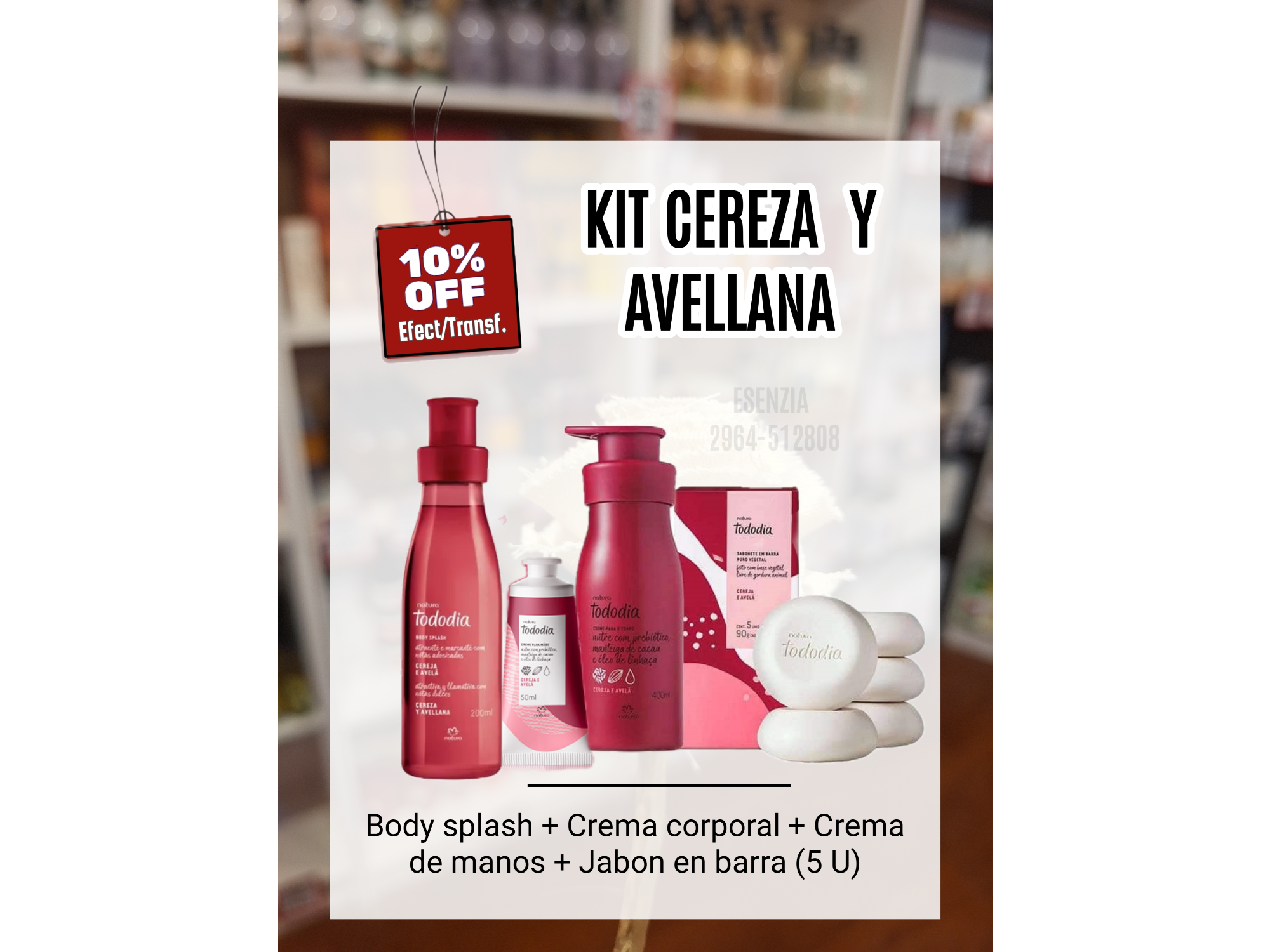 KIT CEREZA  Y AVELLANA