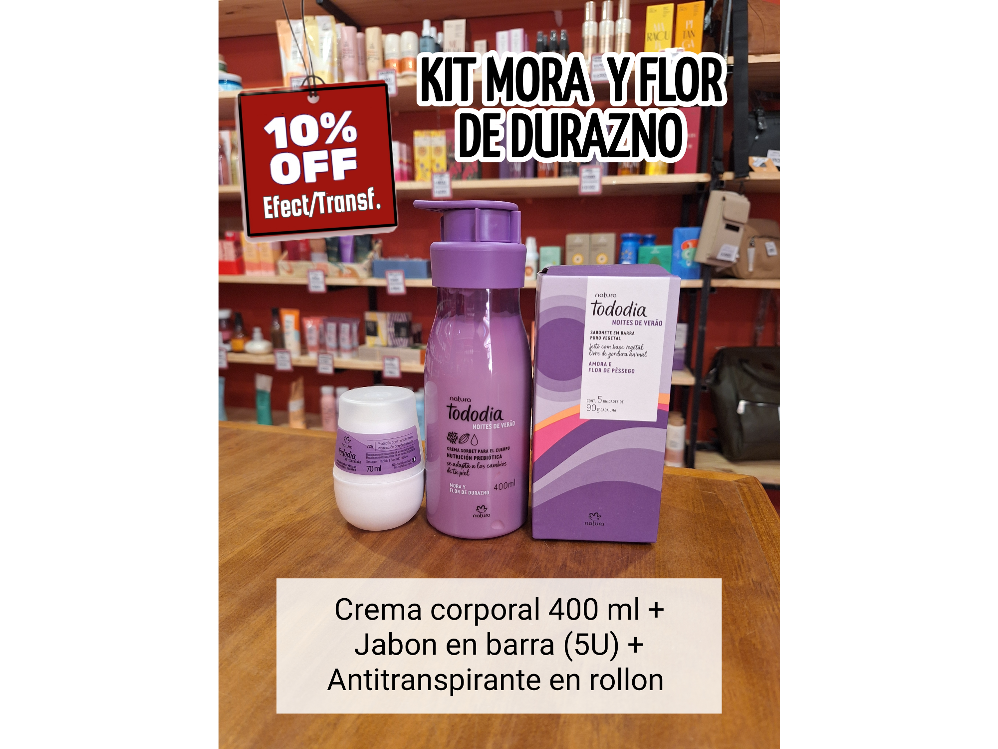 KIT MORA Y FLOR DE DURAZNO
