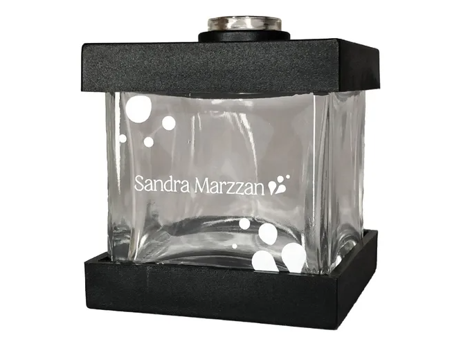 Cubo difusor de vidrio