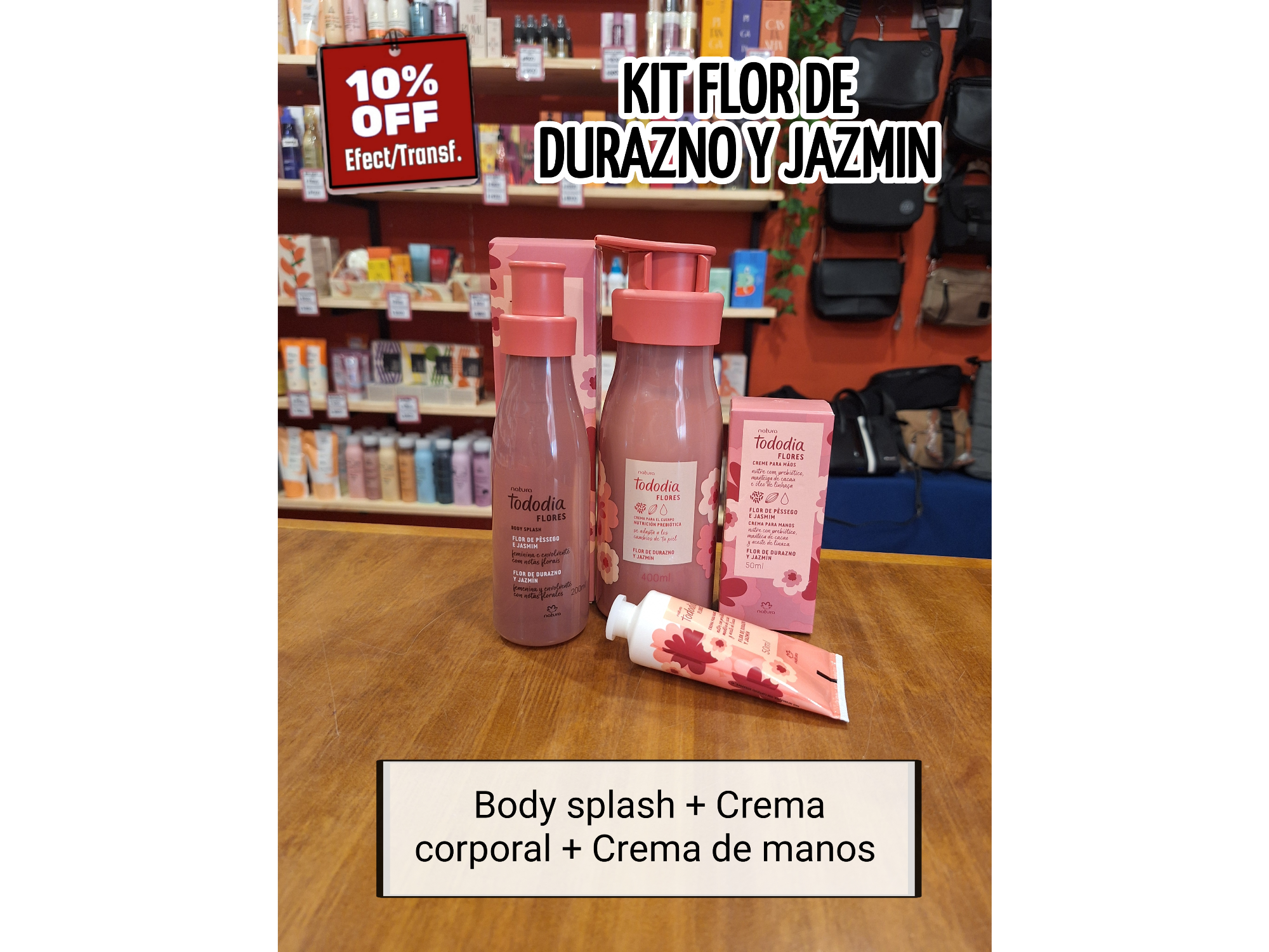 KIT FLOR DE DURAZNO Y JAZMIN