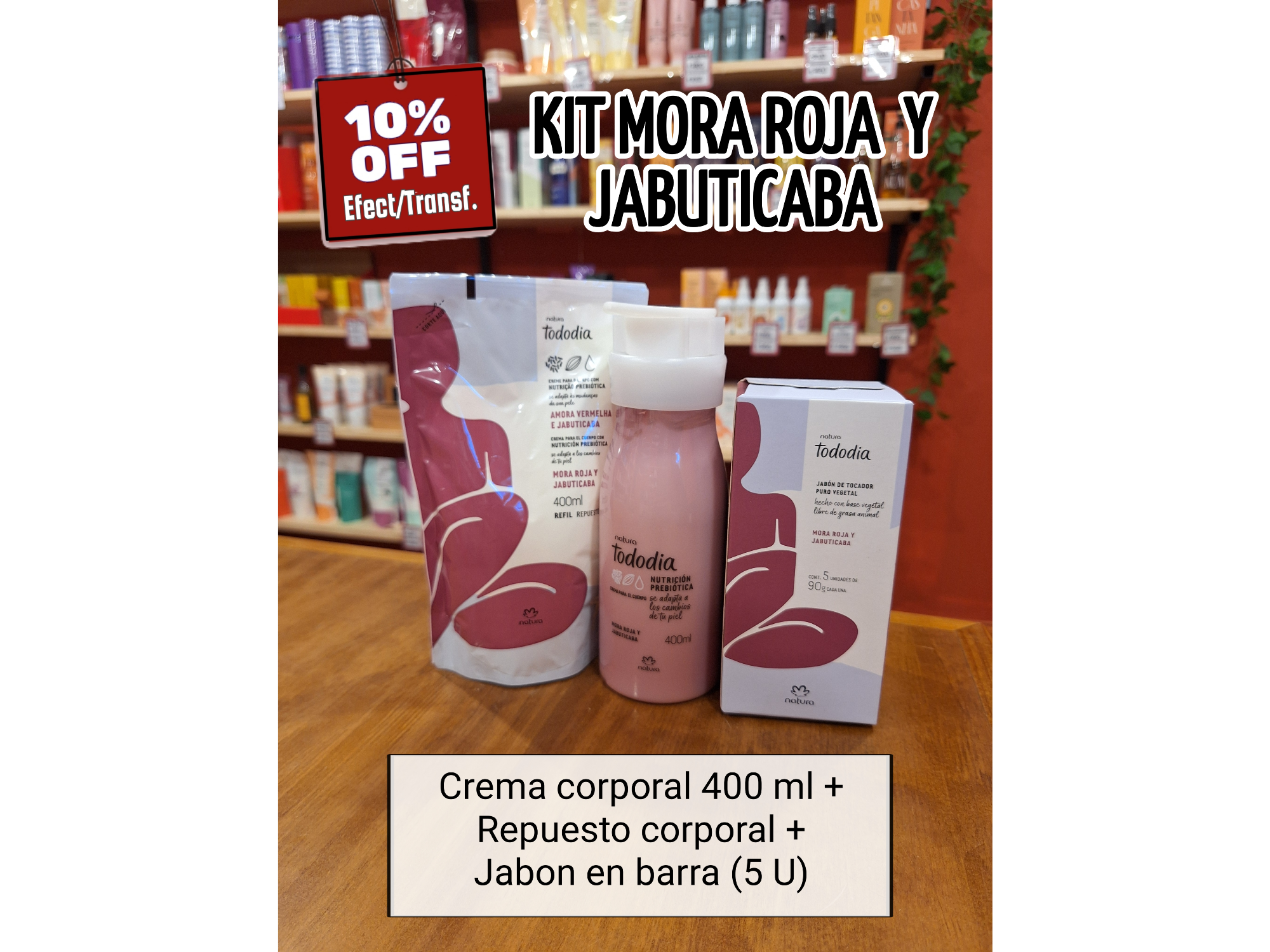 KIT MORA ROJA  Y JABUTICABA